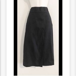 Vintage Esprit faux wrap linen skirt. Sz 7/8 or 4